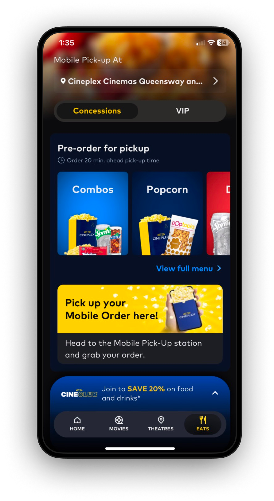 Cineplex Mobile App 6
