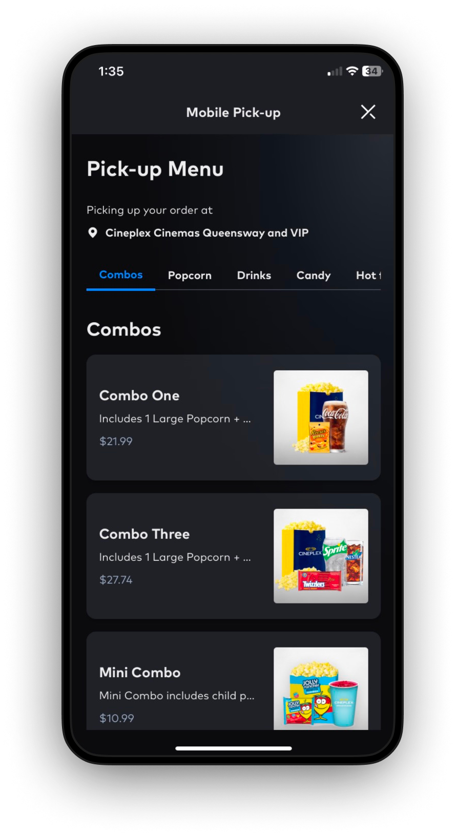 Cineplex Mobile App 7